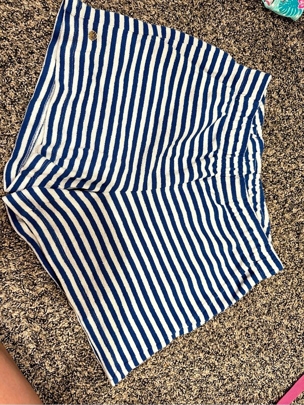 Lilly Pulitzer Striped Shorts Blue & White